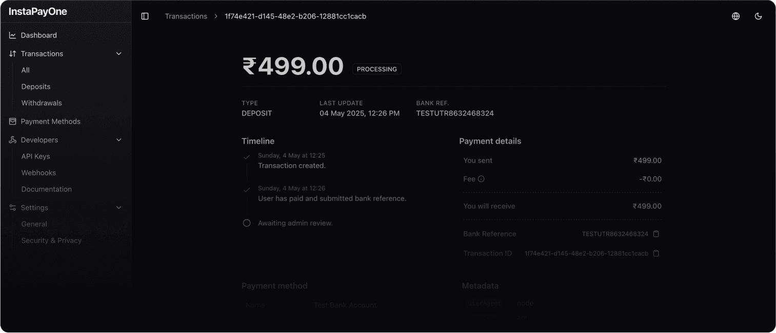 Katu9 dashboard screenshot